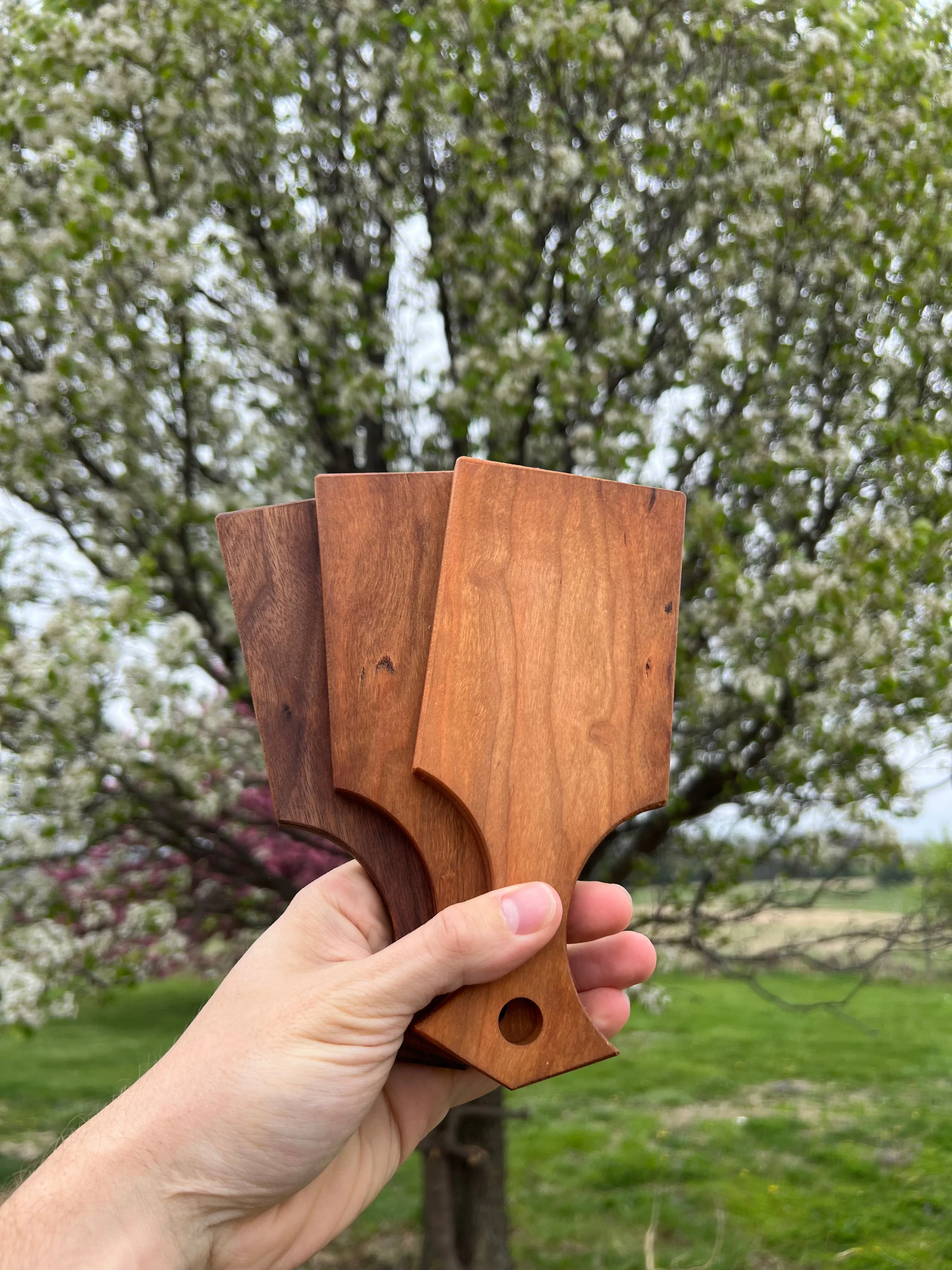 Mini Amish Cheese Board – Handcrafted 5” Hardwood Serving Piece