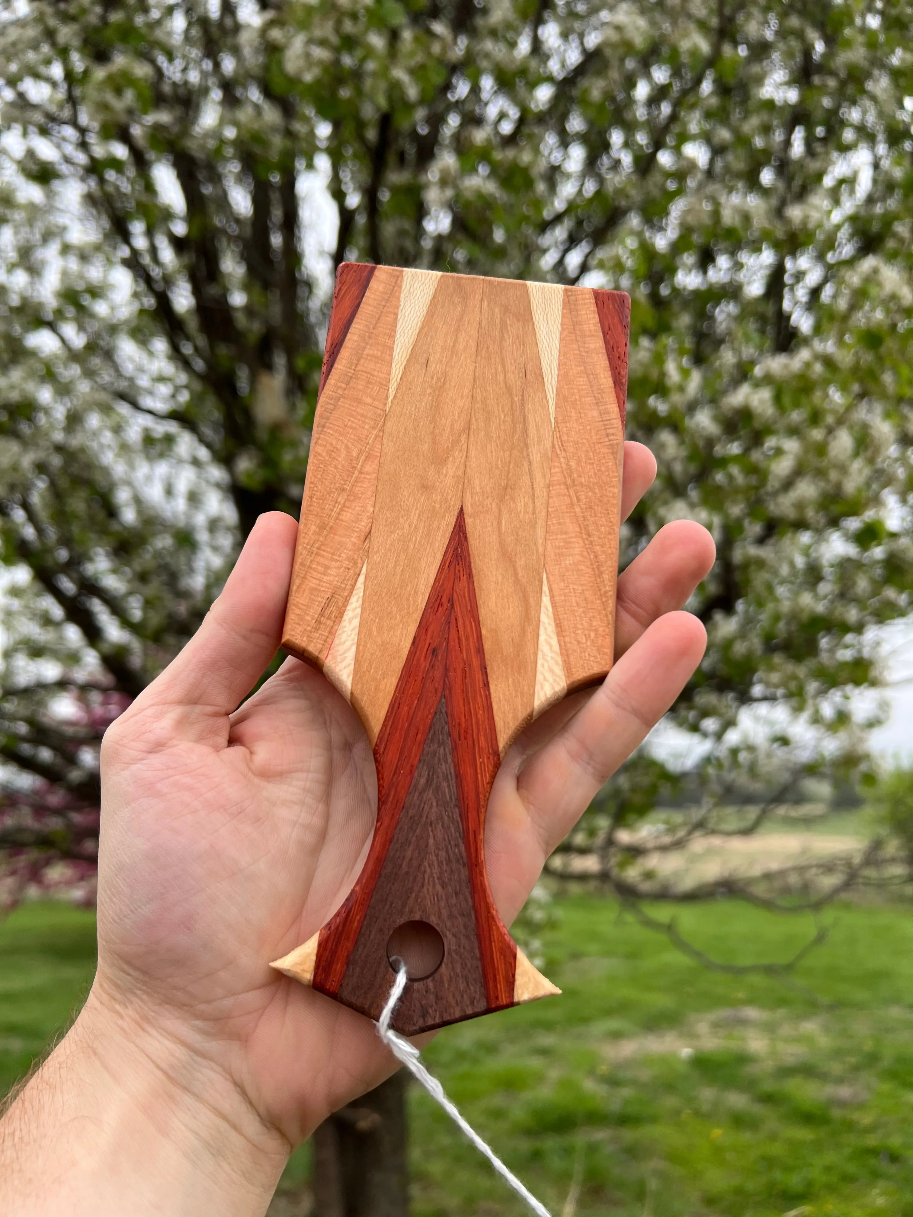 Mini Amish Cheese Board – Handcrafted 5” Hardwood Serving Piece