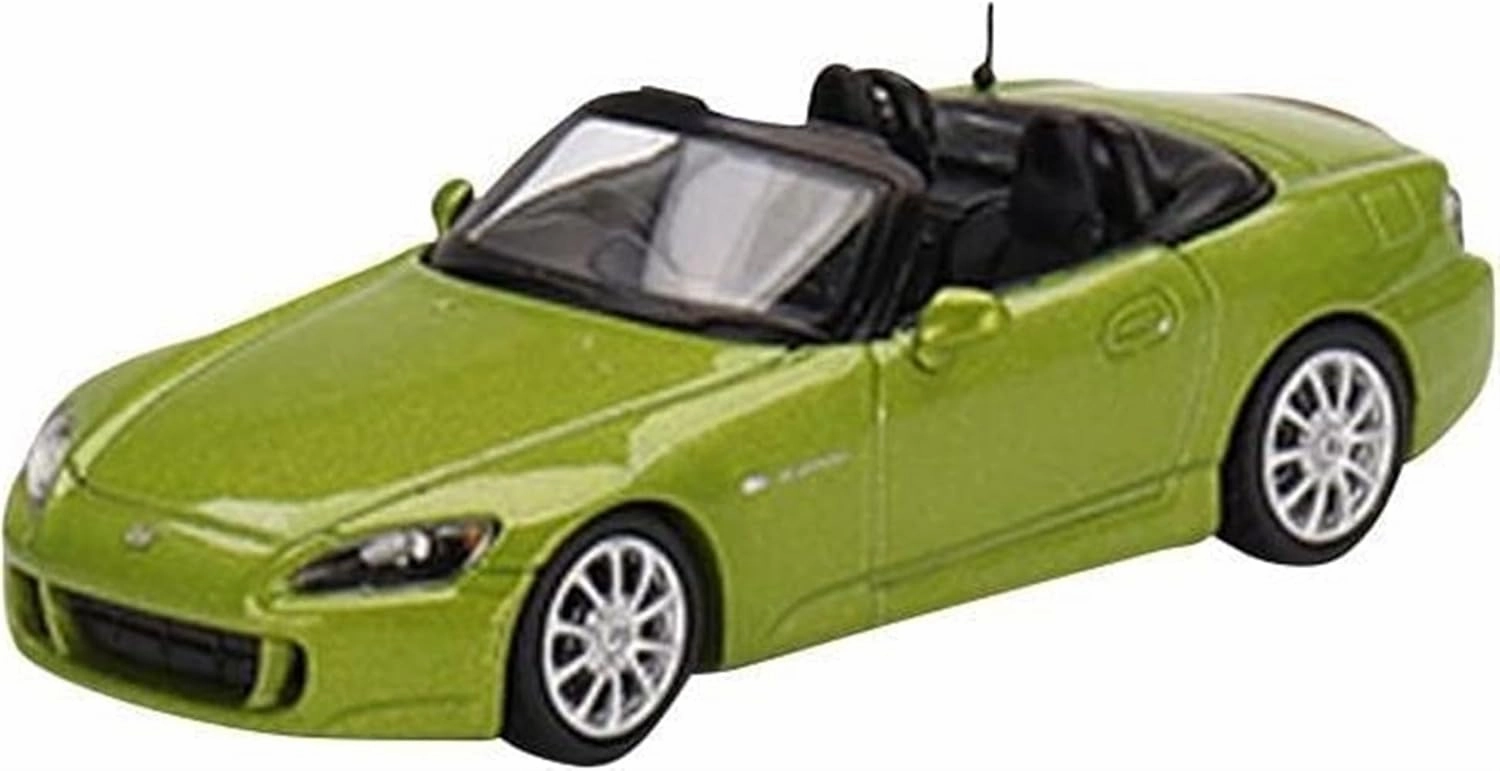 MINI GT MGT00396-R 1/64 Honda S2000 (AP2), Lime Green Metallic, Right Handle, Finished Product