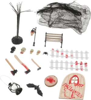 Miniature Fairy Garden Halloween Miniatures Mini Halloween Ornaments Dollhouse Supplies