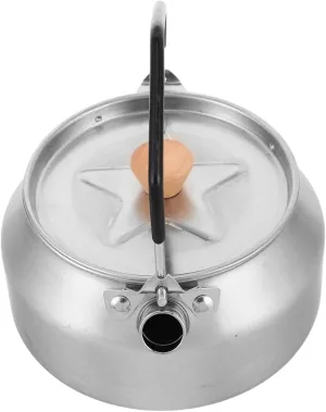 Mipcase Portable Stainless Steel Teapot for Outdoor Hiking and Picnics Rapid Heating Water Boiler for Travel Use