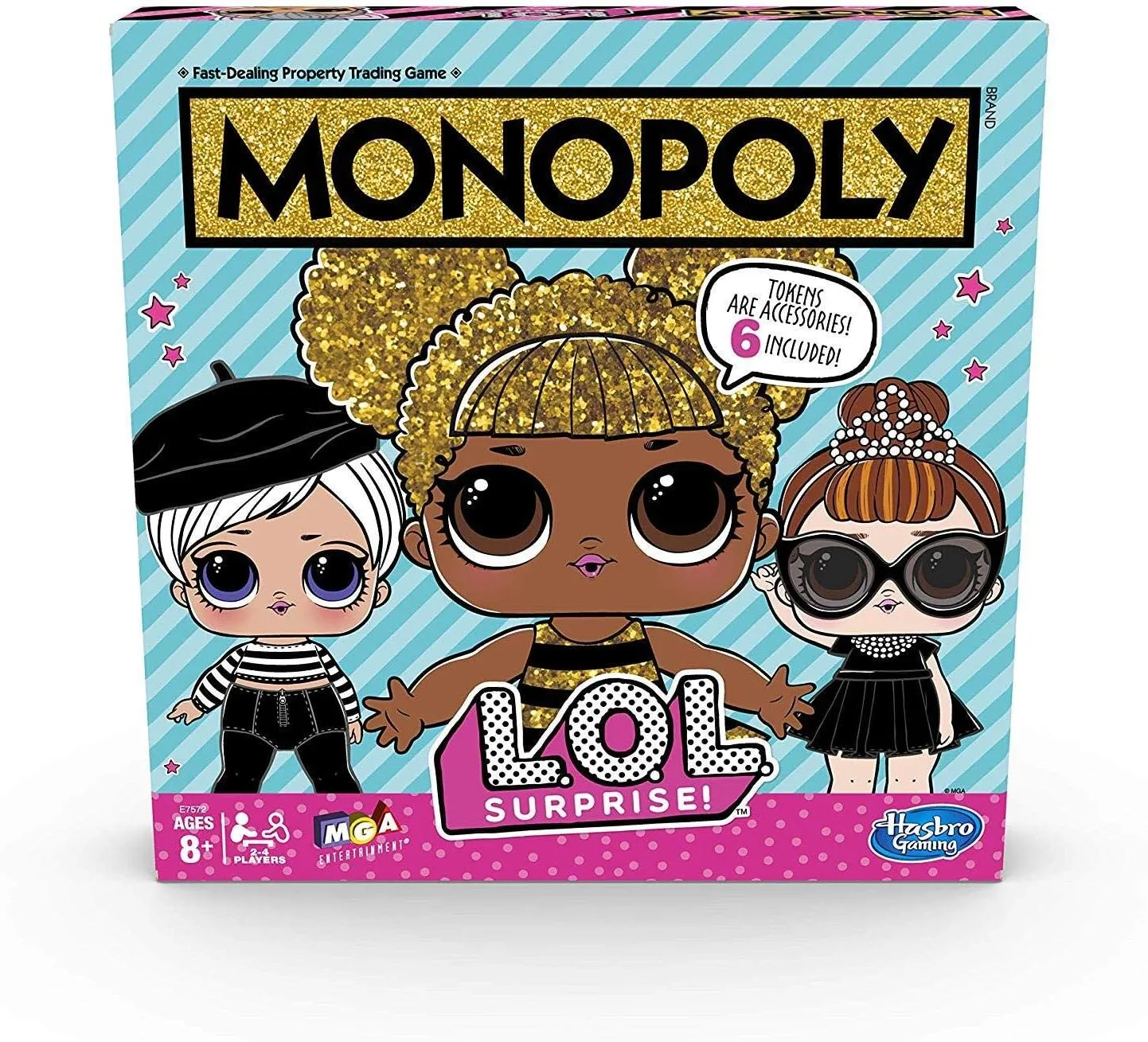 Monopoly Game: L.O.L. Surprise! Edition Board Game for Kids Ages 8 and Up