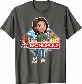 Monopoly Ms. Monopoly Board Game Logo T-Shirt