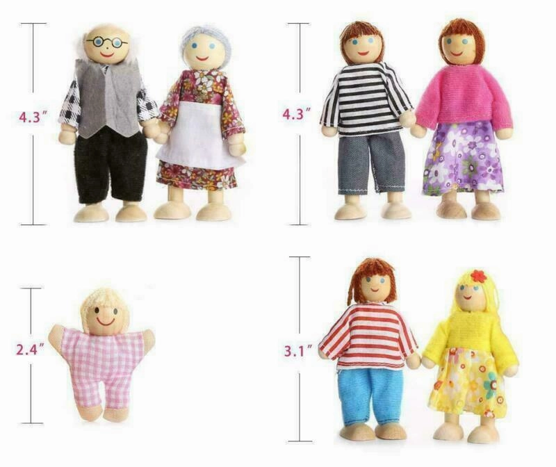 Montessori Dollhouse Small Dolls & Families | Choice of Sets | 3 years 