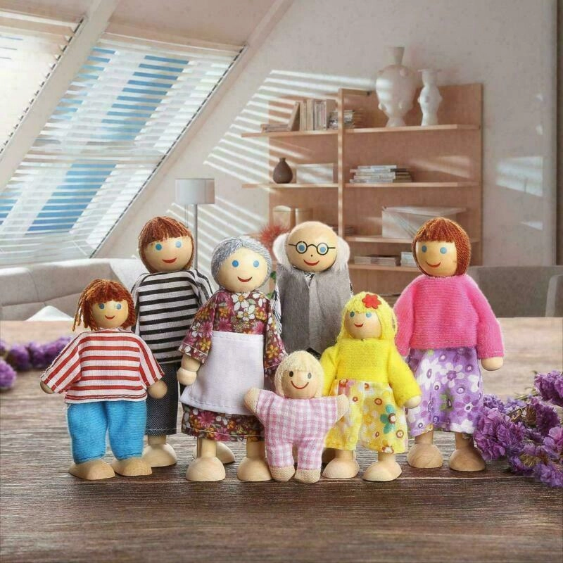Montessori Dollhouse Small Dolls & Families | Choice of Sets | 3 years 