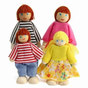 Montessori Dollhouse Small Dolls & Families | Choice of Sets | 3 years 