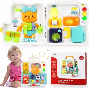 Montessori Toys for 1 Year Old,Baby Busy boardsensory for Toddlers 1-3,Baby Educational Learning 12-18 Months, Plane Toys for Toddlers One Year Old Boys Girls Birthday Gifts
