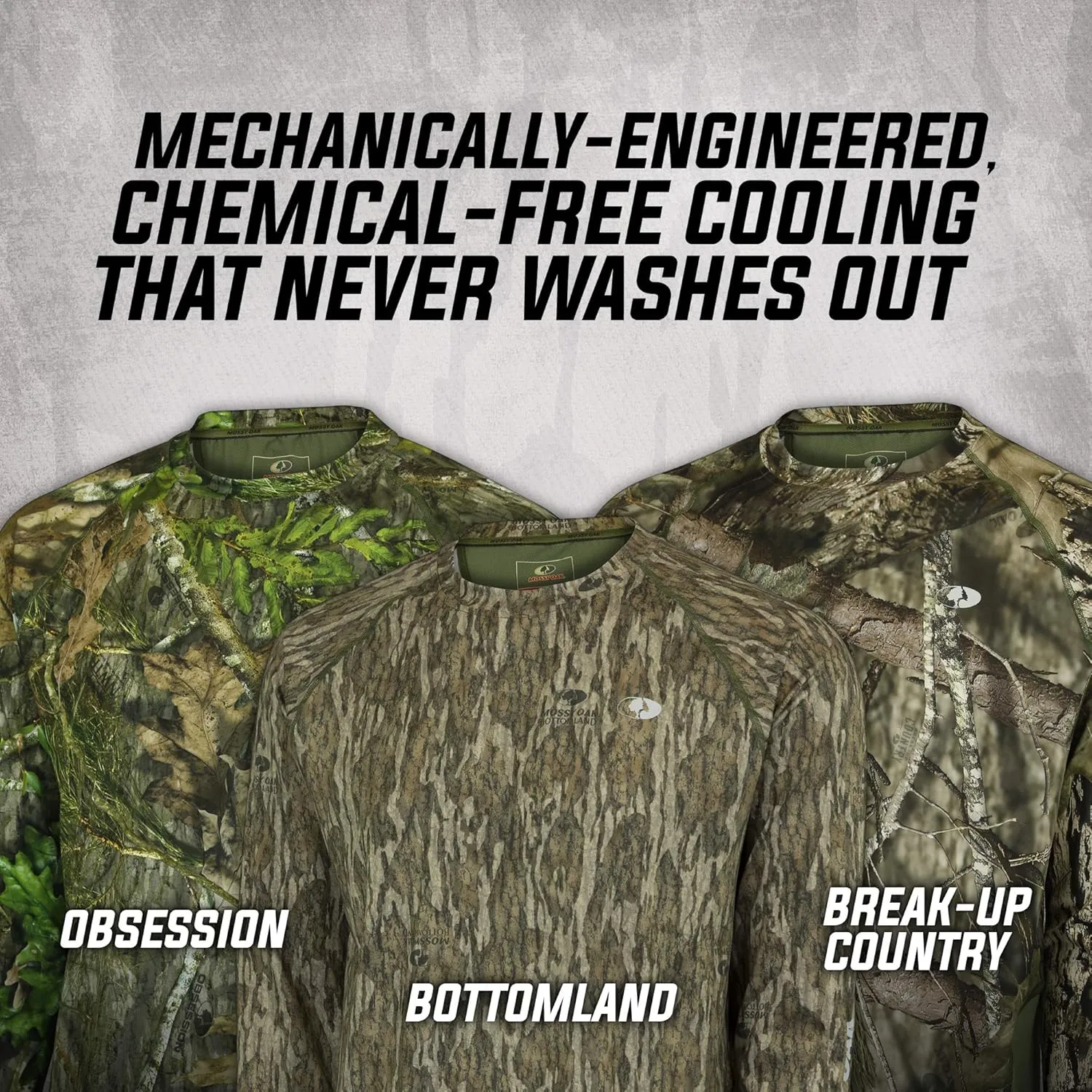 Mossy Oak Men's Lightweight Camo Shirts Hunting