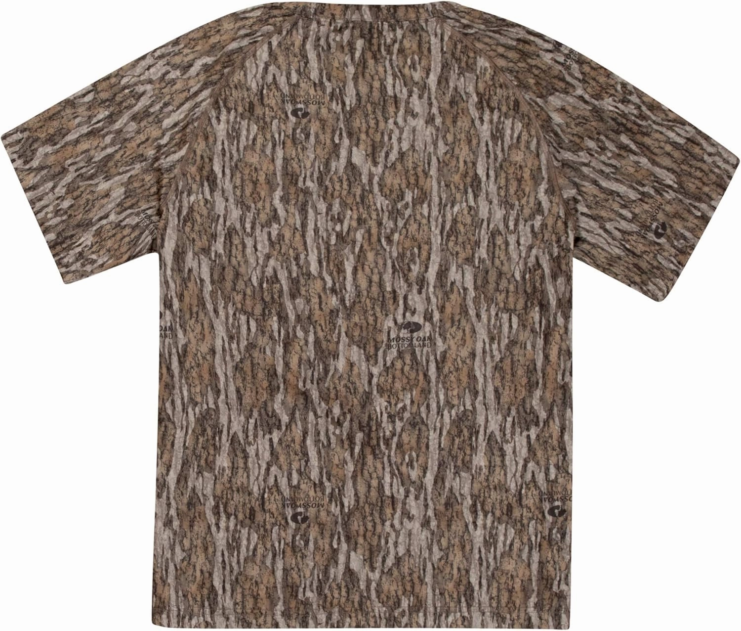 Mossy Oak Camo Hunting Short Sleeve Shirt for Men - Lightweight Performance Stretchable Tee with 4-Way Stretch & Cooling Tech