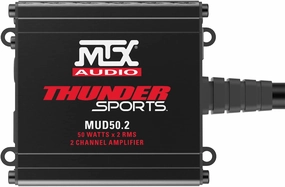 MTX Audio MUD50.2 Thunder Sports 50W x 2 @ 2Ω Full Range Class D Marine Grade Amplifier