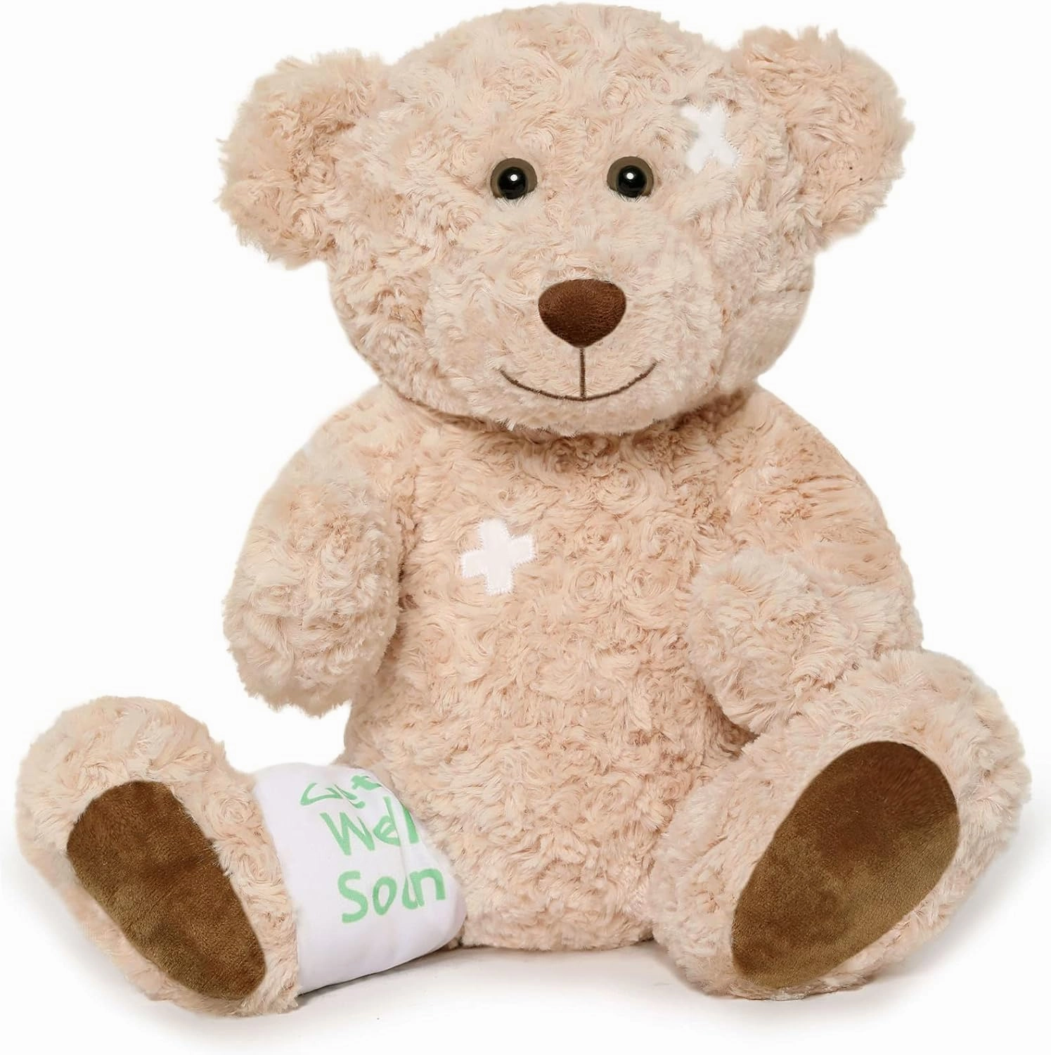 Muiteiur 13.8 Inch Get Well Soon Teddy Bear, Broken Arm Leg Gift for Kids, Soft Recover Bear with Bandage,Gift for Kids Adult After Surgery