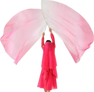 MUNAFIE Worship Flags Set(2 Flags 2 Rods 1 Storage Bag) for Dance Church Flags for Worship Guard Flag Praise Dance Flags