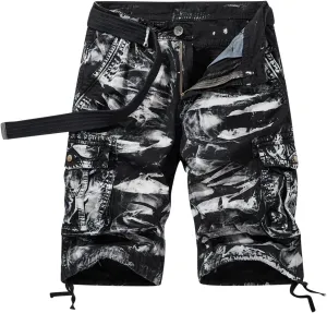 Muscularfit Cargo Shorts for Men 2023 Regular and Big & Tall Camo Multi Pockets Tooling Shorts Fashion Outdoor Work Shorts