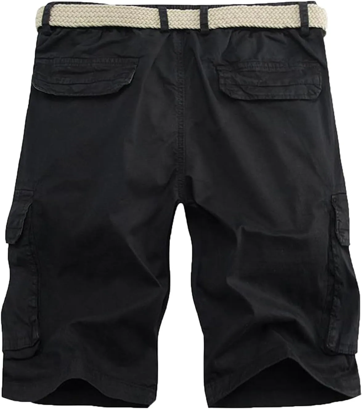 Muscularfit Elastic Waist Baggy Cargo Shorts Men 2024 Trendy Multi Pocket Cotton Shorts Lightweight Sport Workout Gym Shorts
