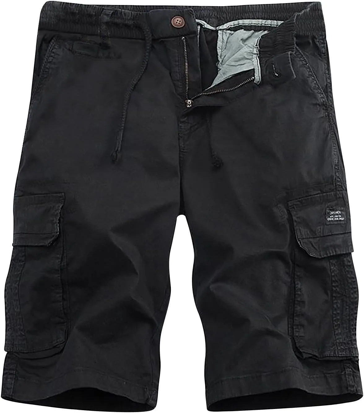 Muscularfit Elastic Waist Baggy Cargo Shorts Men 2024 Trendy Multi Pocket Cotton Shorts Lightweight Sport Workout Gym Shorts