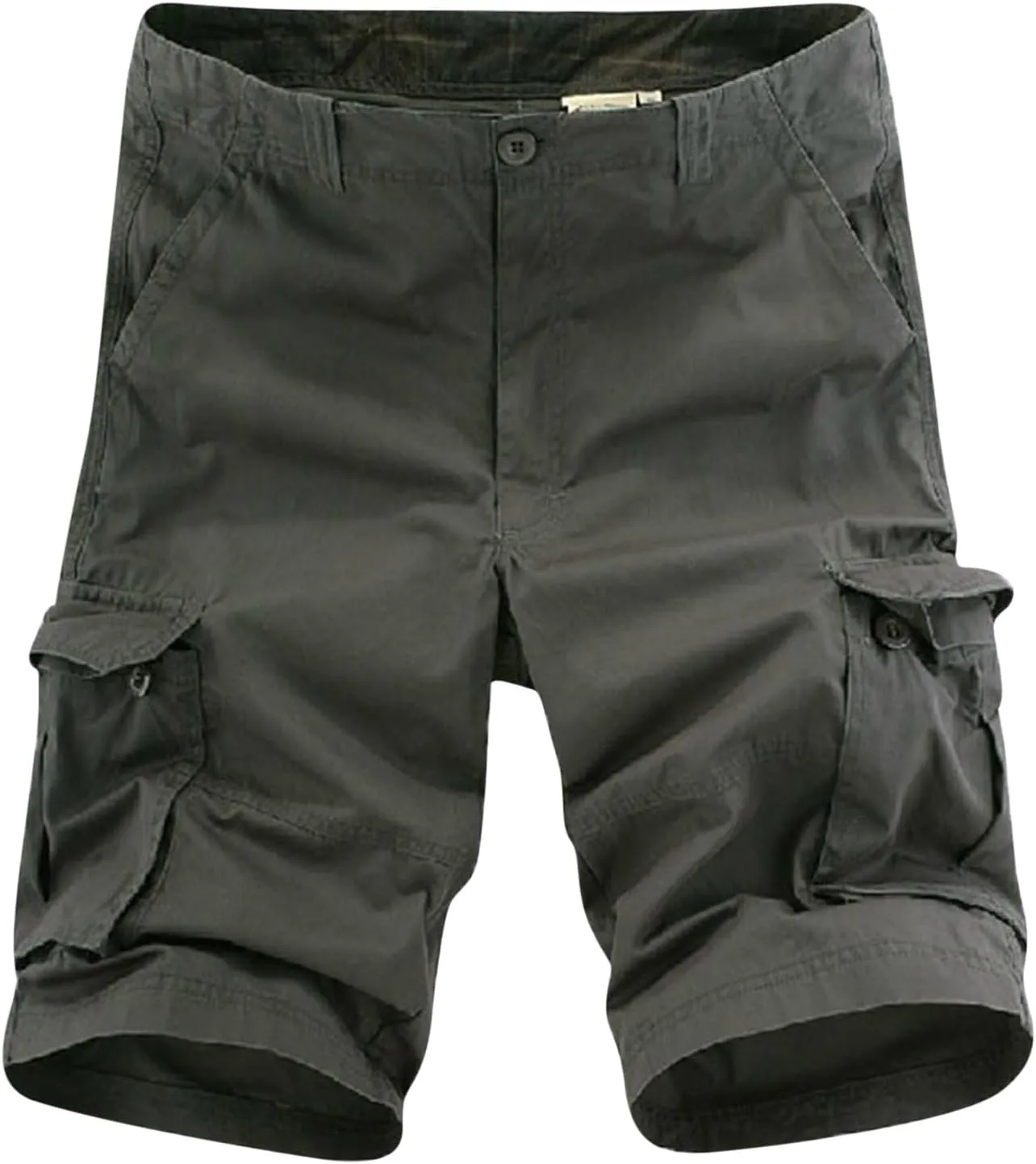 Muscularfit Mens Shorts 6 Inch Inseam Casual Cotton Multi Pockets Cargo Shorts Regular Big and Tall Work Utility Shorts 2023