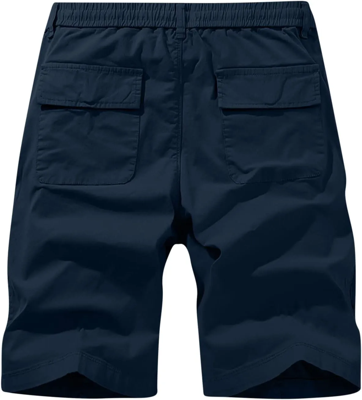 Muscularfit Mens Shorts 7 Inch Inseam Stretch Waist Drawstring Cargo Shorts Ultimate Comfort Linen Short with Pockets Outdoor