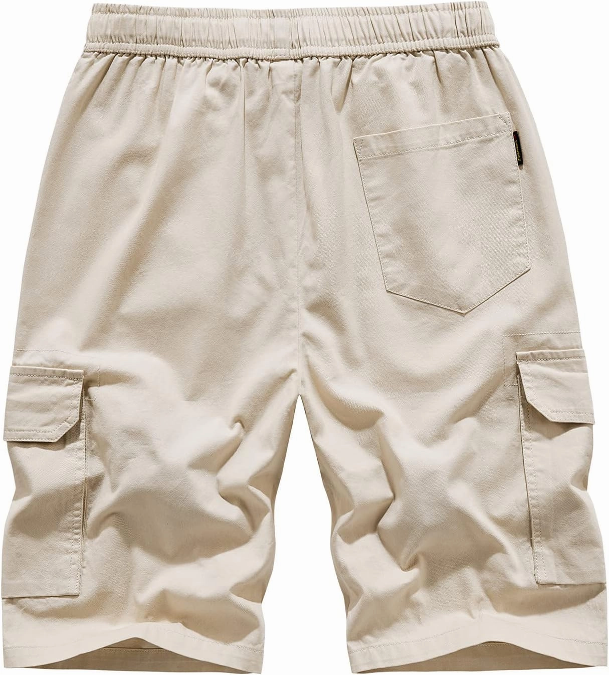 Muscularfit Mens Cotton Cargo Shorts with Pockets Drawstring Elastic Waist Camouflage Shorts Regular Fit Camo Athletic Shorts