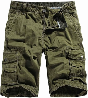Muscularfit Mens Golf Shorts 6 Inch Inseam Regular Fit Elastic Waist Multi Pockets Cargo Shorts Ultimate Comfort Linen Shorts
