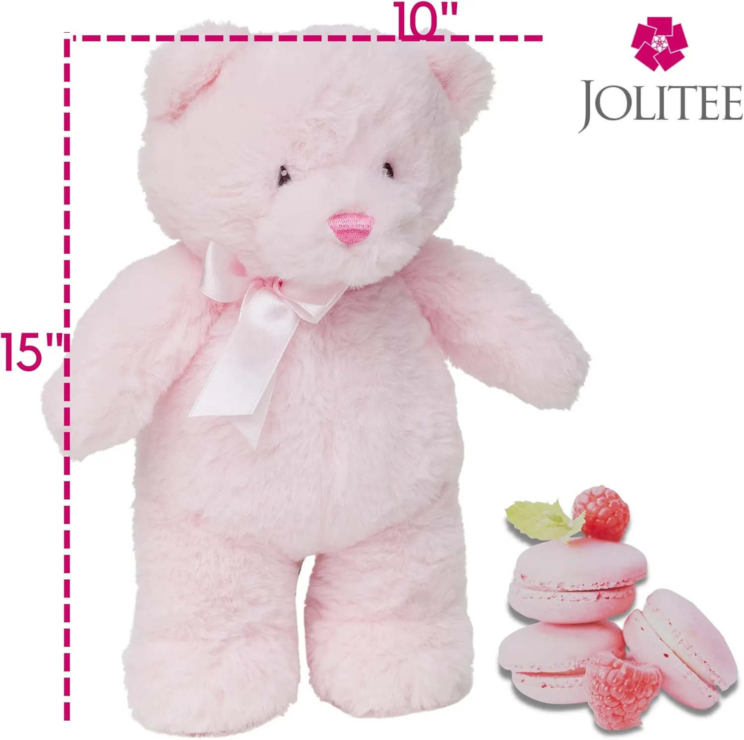 My First Bear Stuffed Animal - Pink Plush Bear 15"