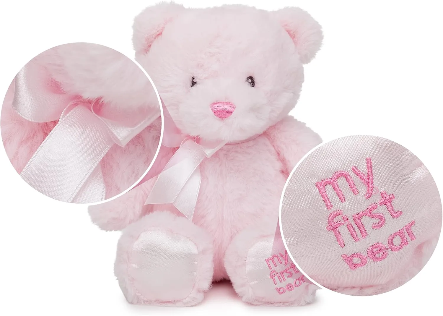 My First Bear Stuffed Animal - Pink Plush Bear 15"