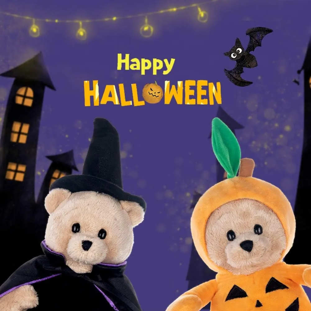 My OLi Halloween Stuffed Animal Plush Toys Plush Bat Pumpkin Plush Cat Halloween Ornaments Gift for Kids Boys Girls