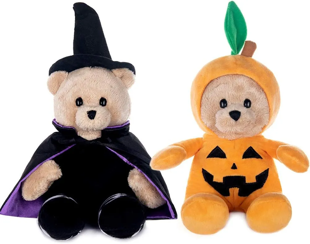 My OLi Halloween Stuffed Animal Plush Toys Plush Bat Pumpkin Plush Cat Halloween Ornaments Gift for Kids Boys Girls