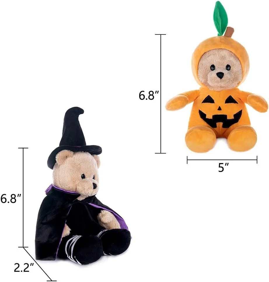 My OLi Halloween Stuffed Animal Plush Toys Plush Bat Pumpkin Plush Cat Halloween Ornaments Gift for Kids Boys Girls