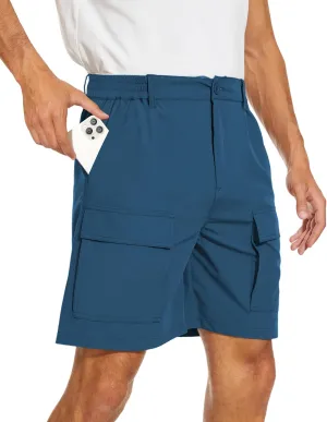 NATUVENIX Hiking Shorts for Men Stretch Lightweight Fishing Shorts Men Quick Dry Cargo Work Shorts Casual Mens Shorts Summer