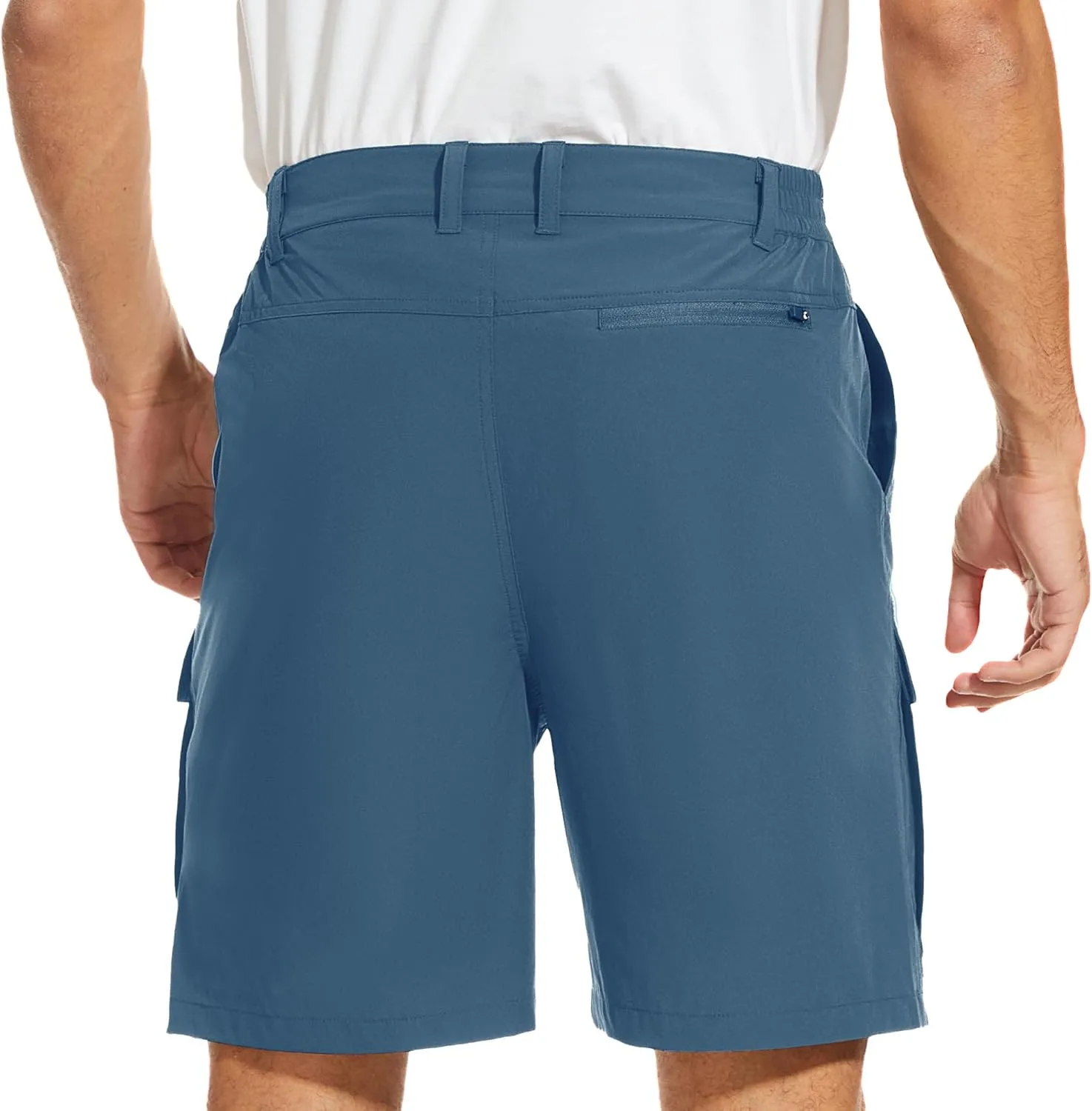 NATUVENIX Hiking Shorts for Men Stretch Lightweight Fishing Shorts Men Quick Dry Cargo Work Shorts Casual Mens Shorts Summer