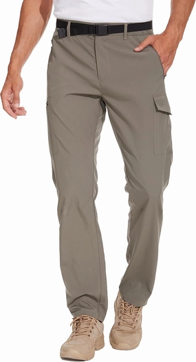 NATUVENIX Hiking Pants for Men, Lightweight Mens Travel Pants Quick Dry Fishing Pants Men Water Resistant Outdoor Pants Work