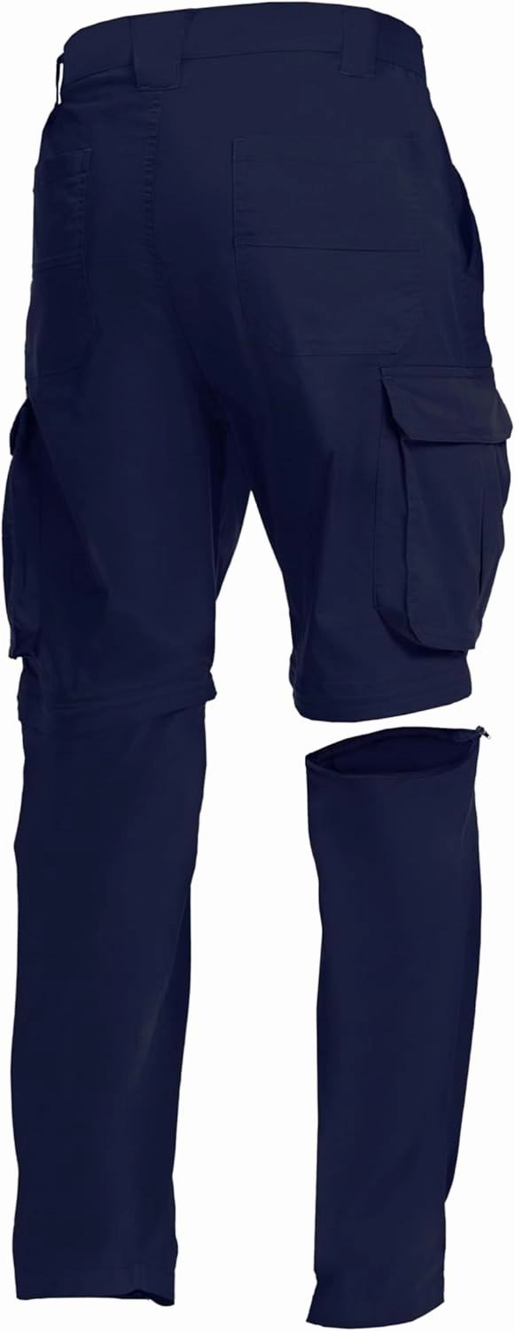 NATUVENIX Hiking Pants Men Quick Dry Convertible Fishing Pants for Men Zip Off Lightweight Mens Cargo Pants Outdoor Travel
