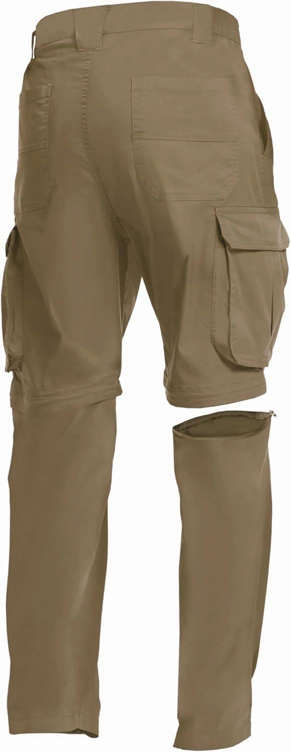 NATUVENIX Hiking Pants Men Quick Dry Convertible Fishing Pants for Men Zip Off Lightweight Mens Cargo Pants Outdoor Travel