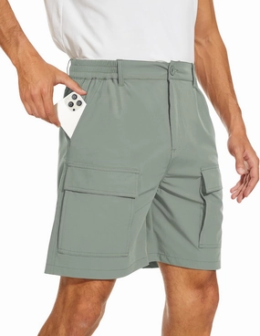 NATUVENIX Hiking Shorts for Men Stretch Lightweight Fishing Shorts Men Quick Dry Cargo Work Shorts Casual Mens Shorts Summer