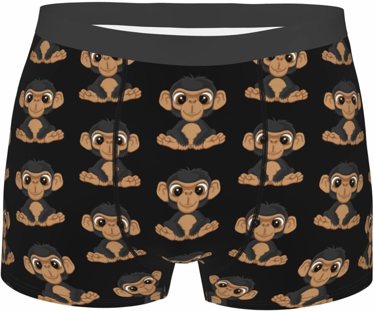 Naughty Monkey Mens Underwear Boxer Briefs Soft Elastic Breathable Boxers for Men