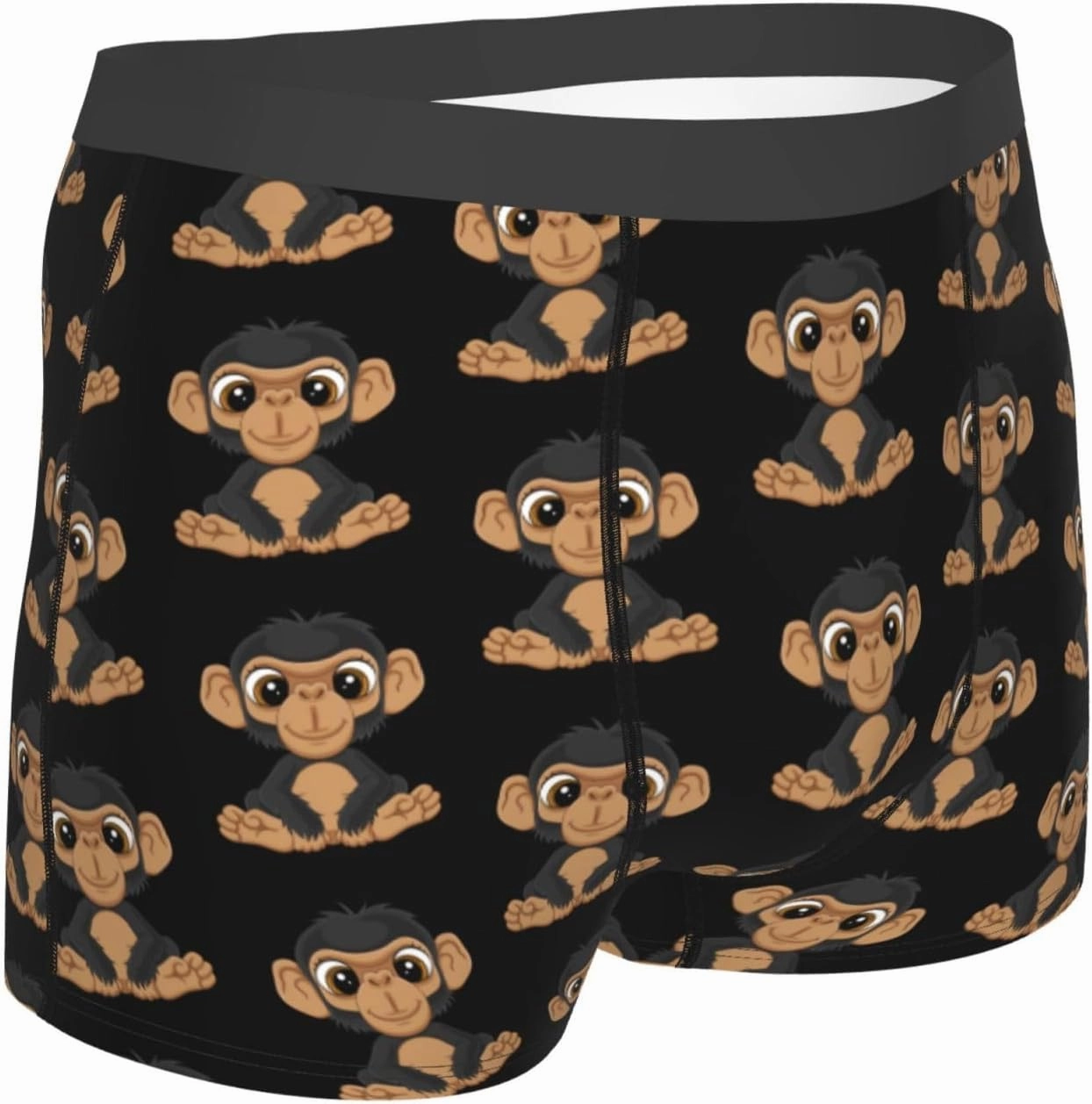 Naughty Monkey Mens Underwear Boxer Briefs Soft Elastic Breathable Boxers for Men
