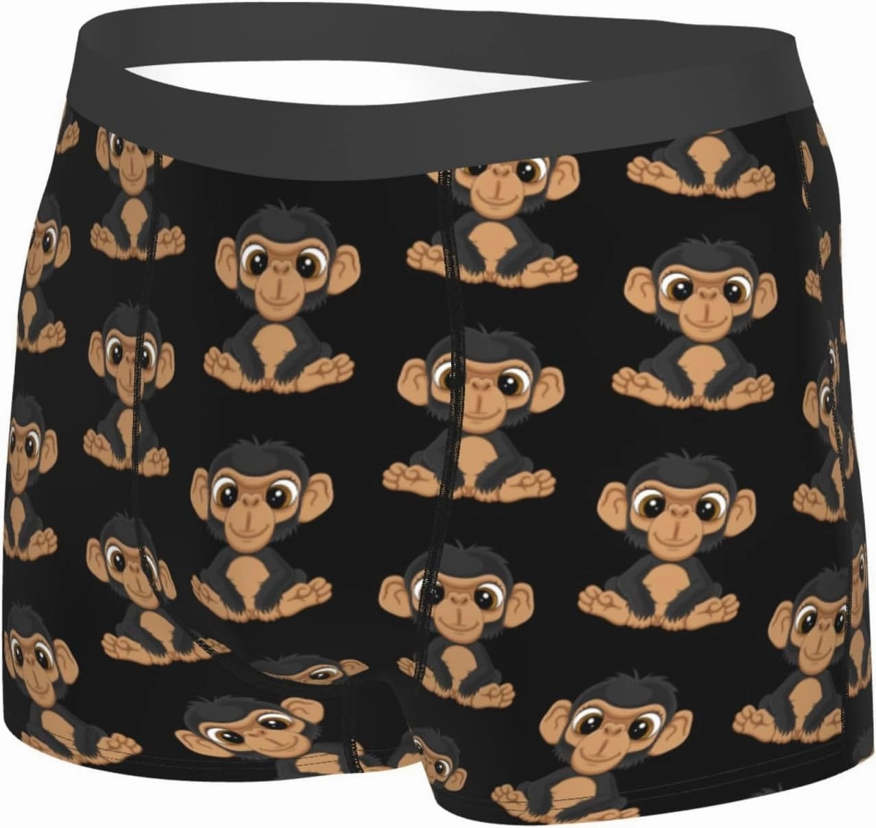 Naughty Monkey Mens Underwear Boxer Briefs Soft Elastic Breathable Boxers for Men