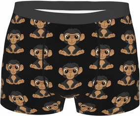 Naughty Monkey Mens Underwear Boxer Briefs Soft Elastic Breathable Boxers for Men