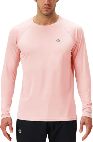 NAVISKIN Men's Rash Guard Shirts Swim Shirts UPF 50  UV Sun Protection Long Sleeve Shirts Lightweight Quick Dry