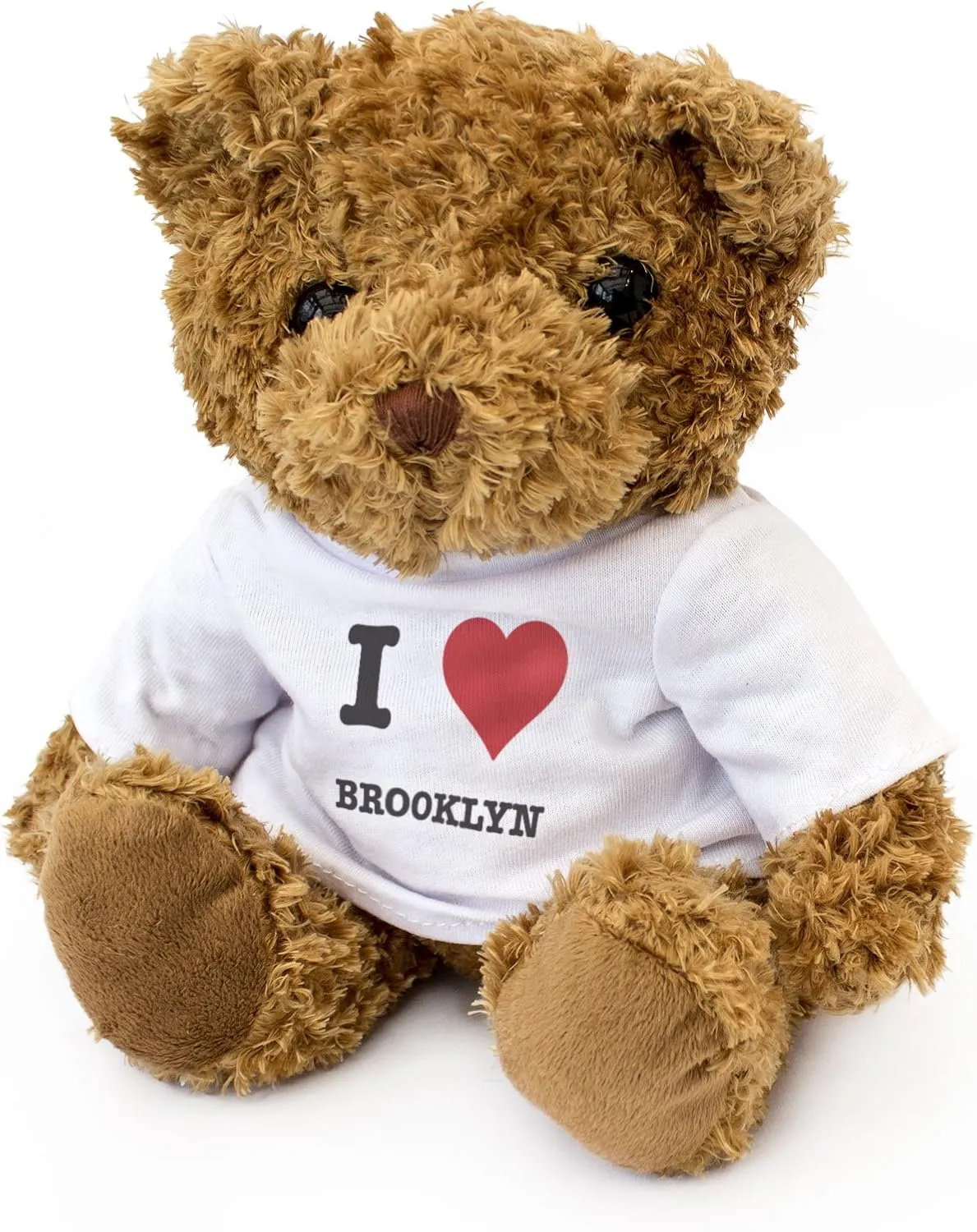 NEW - I LOVE BROOKLYN Teddy Bear - Cute Soft Cuddly - Gift Present Birthday Xmas Valentine