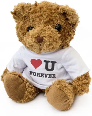 New - I Love You Forever - Teddy Bear - Cute Soft Cuddly - Gift Present Birthday Xmas