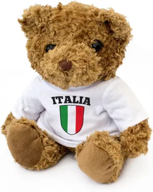 New - Italy Flag Teddy Bear - Cute and Cuddly - Italian Fan Gift Present Italia