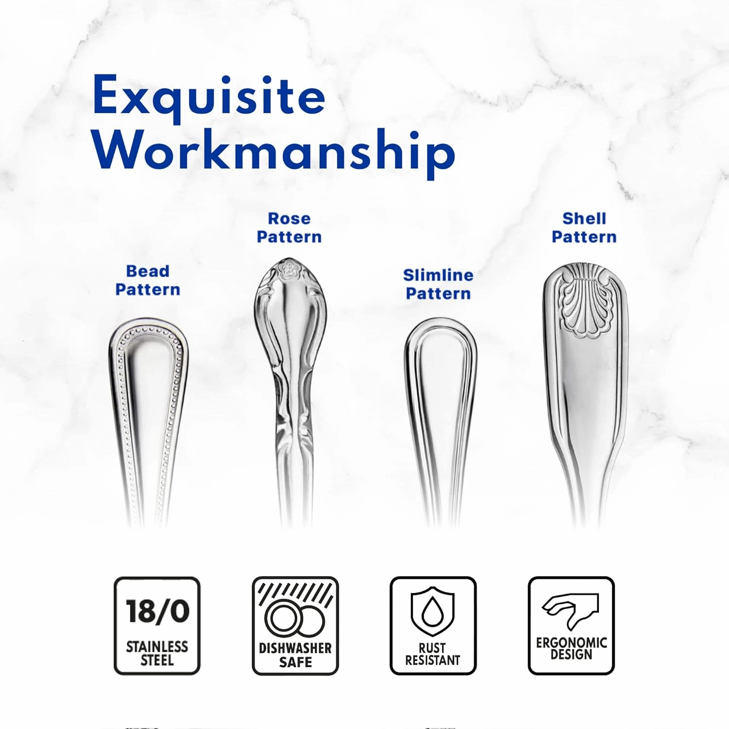 New Star Foodservice 58871 Slimline Pattern, 18/0 Stainless Steel, 60-Piece Flatware Set
