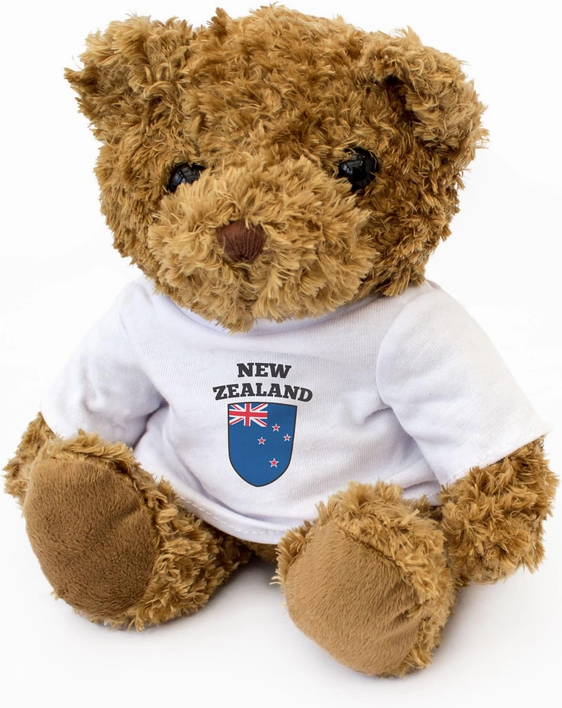 New Zealand Flag - Adorable Lovely Soft Brown Teddy Bear - Gift Present