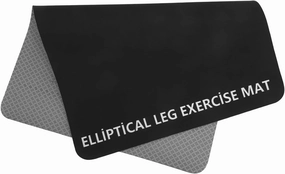 Noise-Absorbing Workout Pads for Treadmills Non-Slip Black Pu Mat Shock-Absorbing Anti-Vibration Floor Protector for Home and Equipment Compatibility