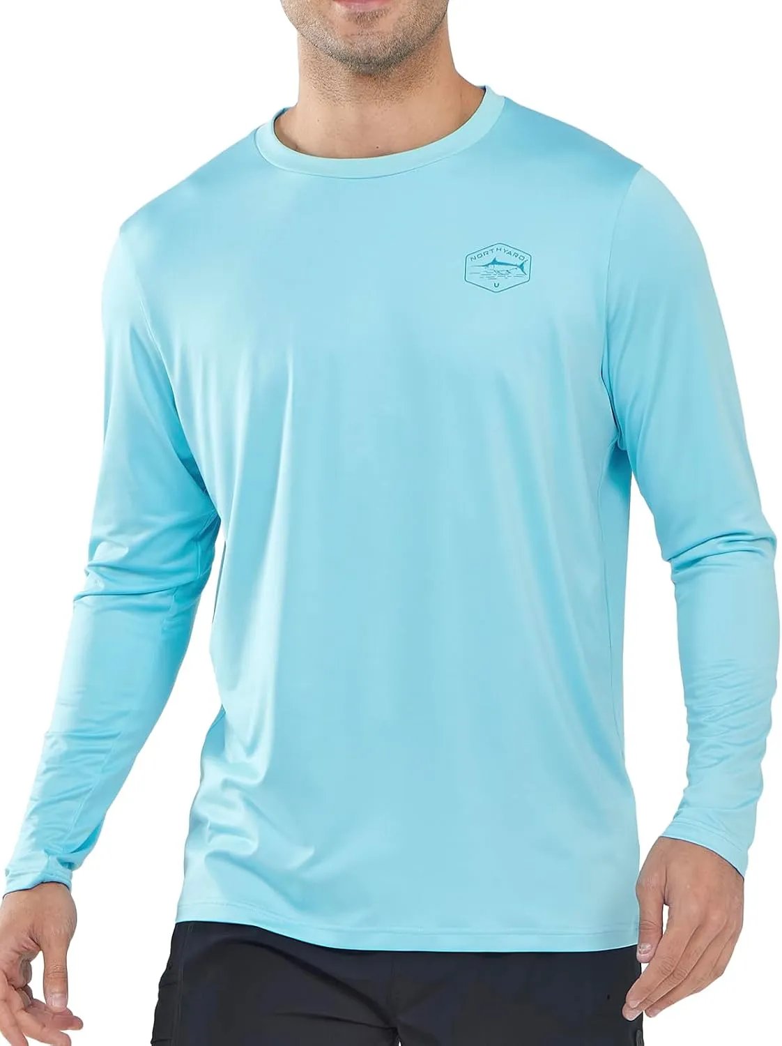 NORTHYARD Men's UPF 50  Sun Protection Shirts Long Sleeve Fishing Swim Beach Rash Guard UV Lightweight Quick Dry T-Shirt