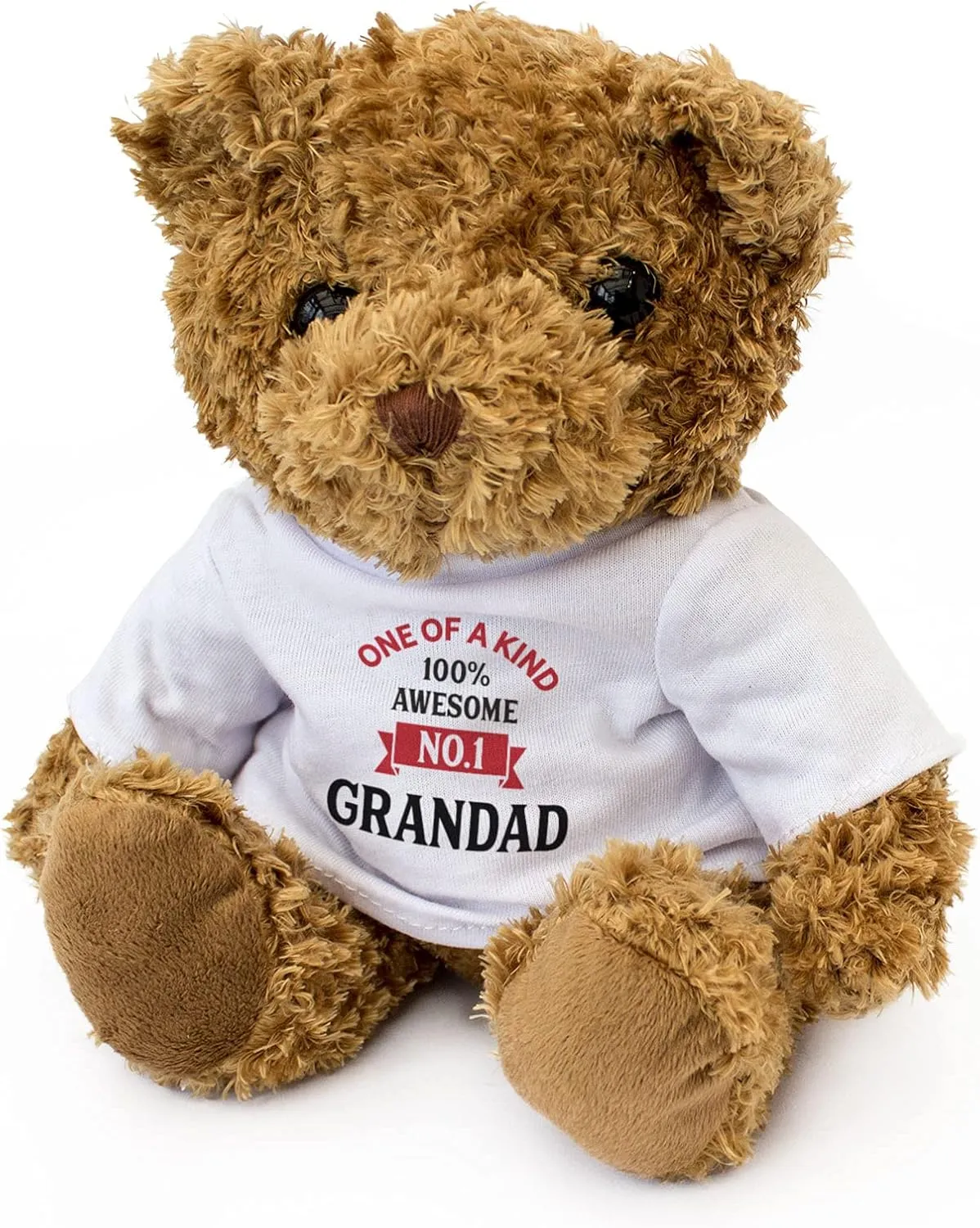 Number ONE Grandad - Adorable Lovely Soft Brown Teddy Bear - Gift Present