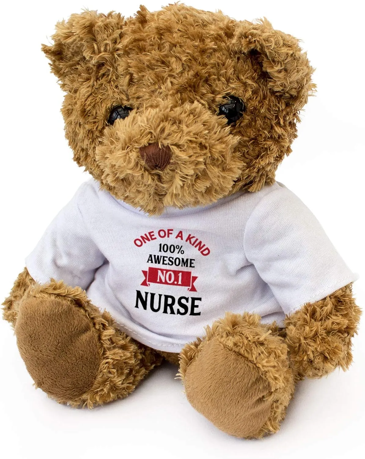 Number ONE Nurse - Teddy Bear - Cute Soft Cuddly - Gift Present Number 1