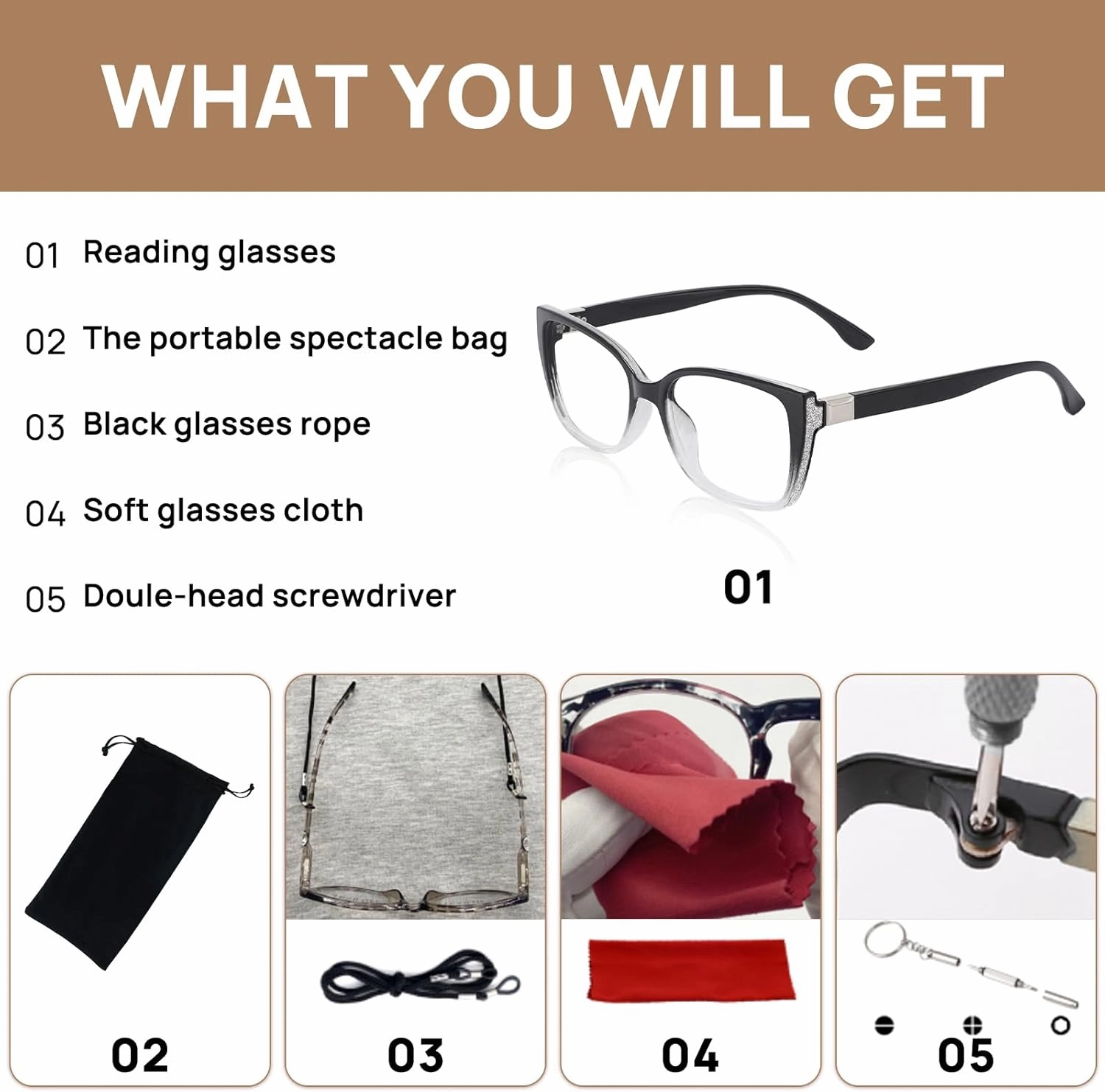 OCCI CHIARI Blue Light Blocking Photochromic Reading Glasses 2.0 Large Sunglasses Readers(1.0 1.5 2.0 2.5 3.0 3.5 4.0)