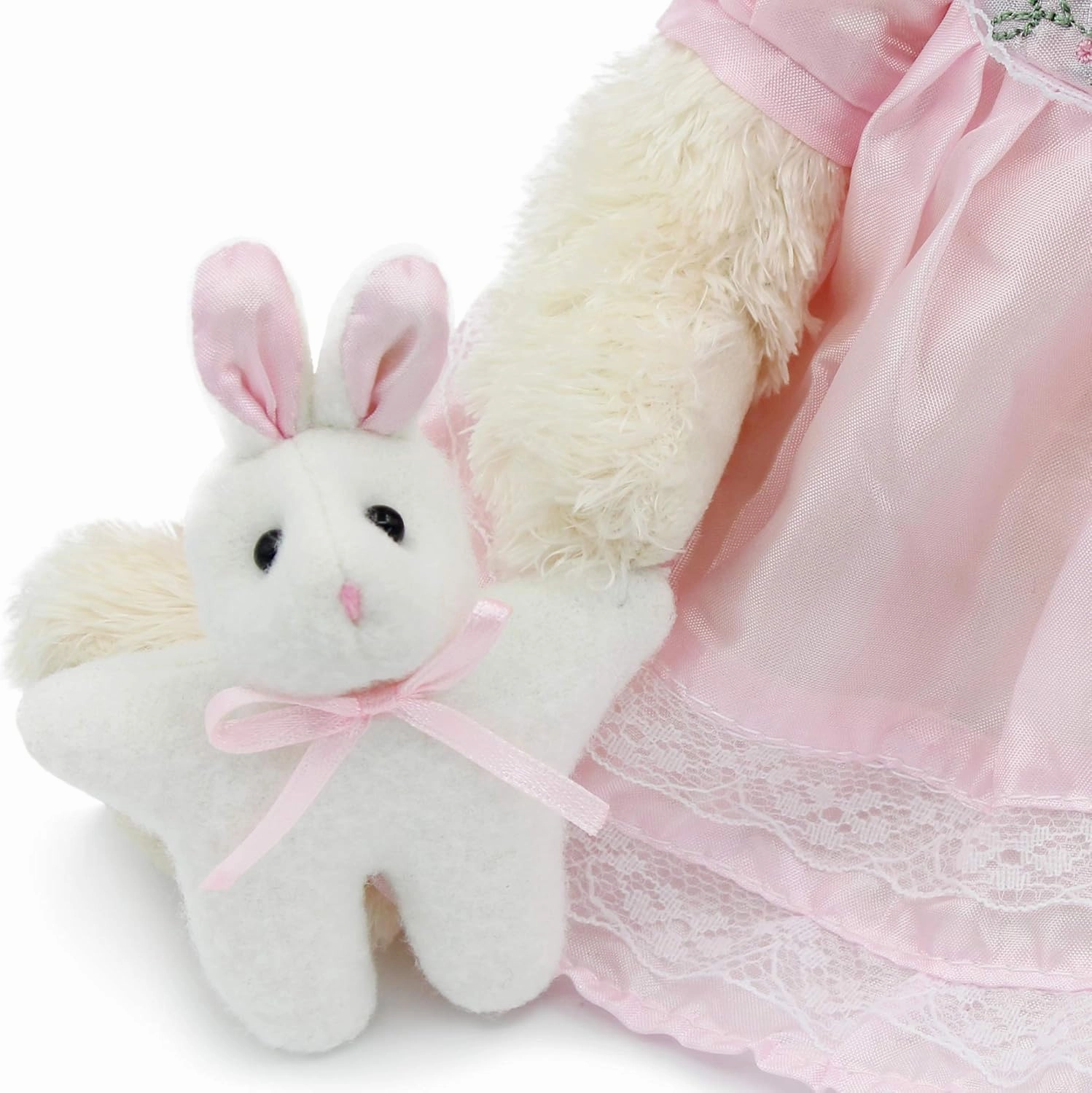 Oitscute Small Baby Teddy Bear with Cloth Cute Stuffed Animal Soft Plush Toy 10" (Pink Sleepwear)